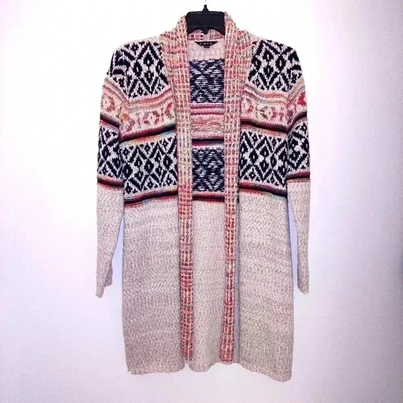 J.NNA Sweaters - J.NNA Multicolor  Open Front Cardigan Sz Medium 100% Acrylic